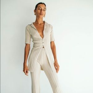 Line By K Nidia Cardigan in Sand Size Medium